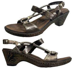Born Sandals Womens 6 M‎ Pamati Seda Slingback Brown Leather Buckle D26414 NEW